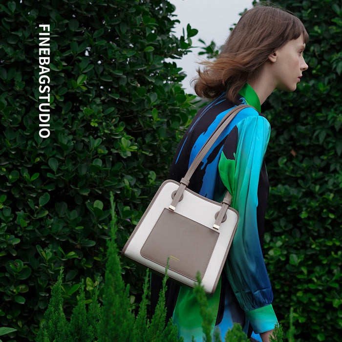 FinebagStudio Leather Tote Shoulder Bag