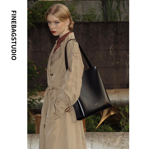 FinebagStudio Black Large Tote Bag - finebagstudios