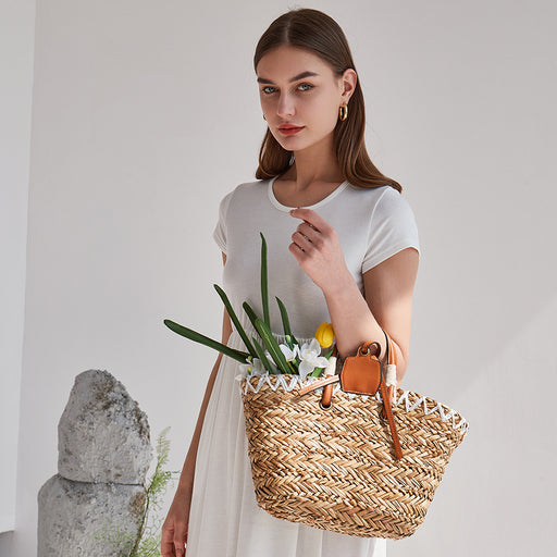 Handwoven Womens Straw Tote Bags
