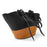 FinebagStudio Color Block Large Straw Shoulder Bag Woven Summer Beach Tote Bag - finebagstudios