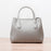 FinebagStudio Simple design Leather Top Handle Bag with Crossbody Strap - finebagstudios