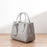 FinebagStudio Simple design Leather Top Handle Bag with Crossbody Strap - finebagstudios