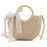 FinebagStudio Women Straw Tote Bag Woven Summer Beach Crossbody Bag - finebagstudios