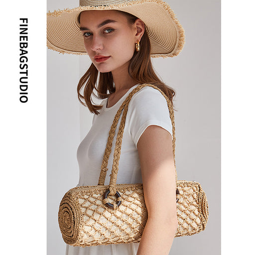 Straw Summer Beach Bag