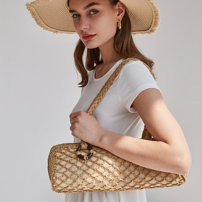 Straw Summer Beach Bag