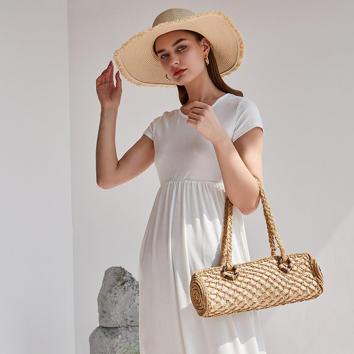 Straw Summer Beach Bag