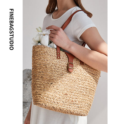 Straw Summer Beach Bag